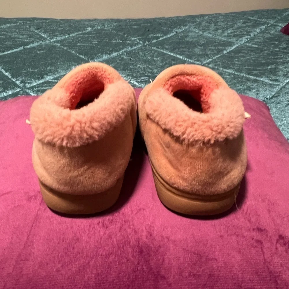 MARIO pink  baby girl slippers /size 16-17